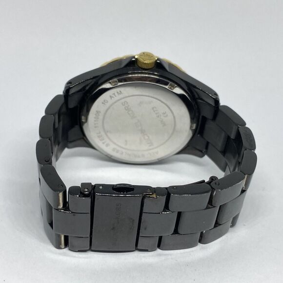 Michael Kors MK5173 Men's Black Stainless Steel Analog Dial Quartz Watch MP198 - Picture 10 of 12